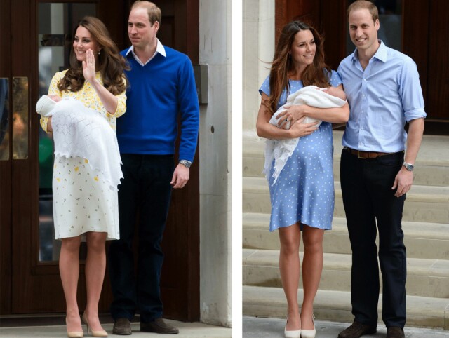 JENNY PACKHAM: Hertuginne Kate Middleton valgte kjole fra den britiske designeren Jenny Packham begge gangene hun viste frem sine nyfødte babyer utenfor St. Mary's Hospital i London. JENNY PACKHAM: Hertuginne Kate Middleton valgte kjole fra den britiske designeren Jenny Packham begge gangene hun viste frem sine nyfødte babyer utenfor St. Mary's Hospital i London.